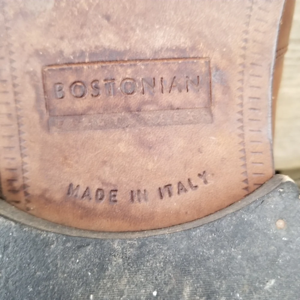 Vintage Bostonian Florentino Brown‎ Leather Fringe Tasseled Moc Toe Loafers 11